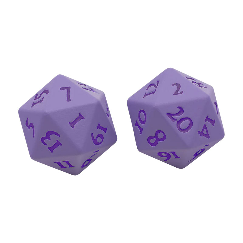 VIVID HEAVY METAL D20 DICE PURPLE