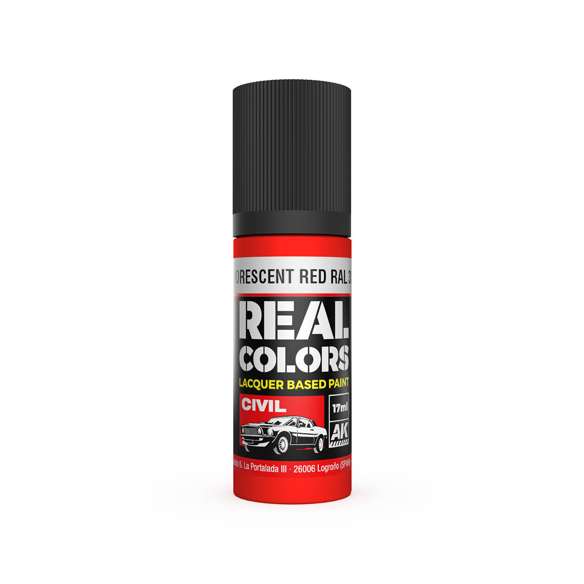 REAL COLOR - 837 - FLUORESCENT RED RAL 3026