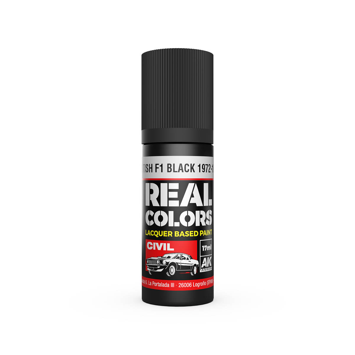 REAL COLOR - 828 - BRITISH F1 BLACK 1972-1986