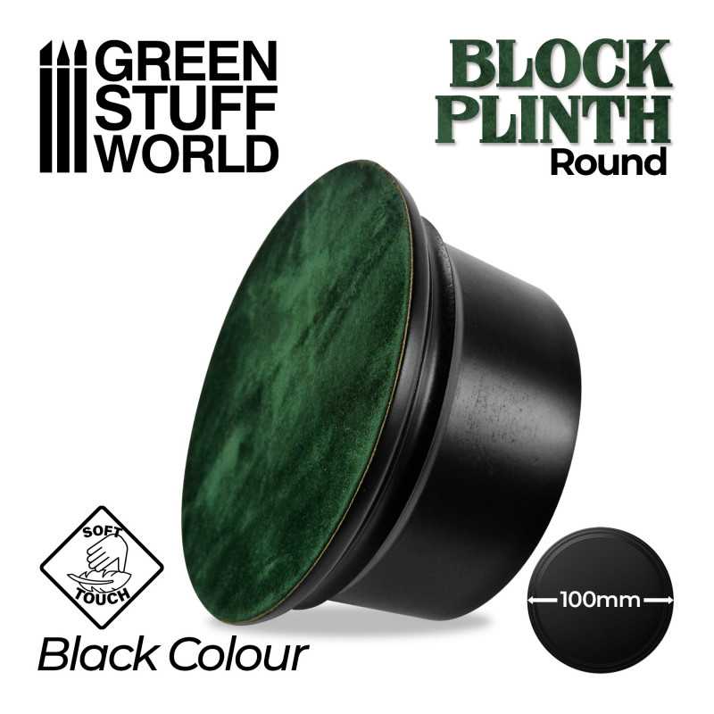 GSW: Round Block Plinth 10cm - Black