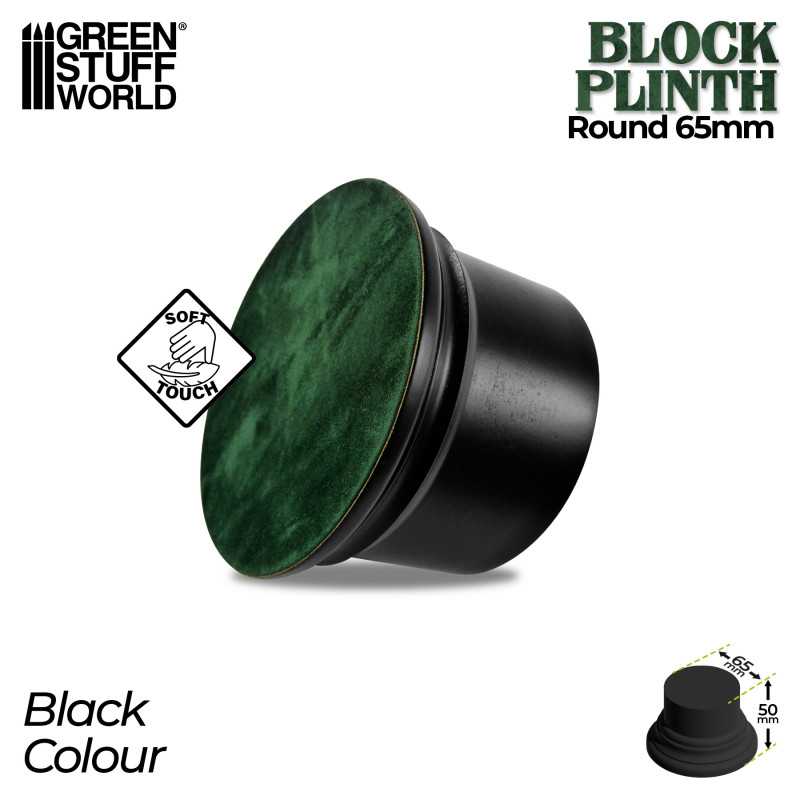 GSW: Round Block Plinth 6.5 cm - Black