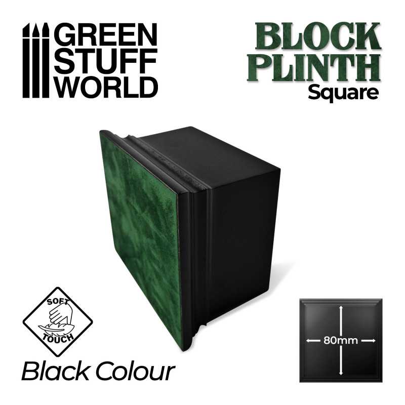 GSW: Square Top Display Plinth 8x8 cm - Black