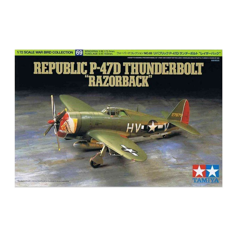 60769 - P-47D THUNDERBOLT RAZORBACK 1/72