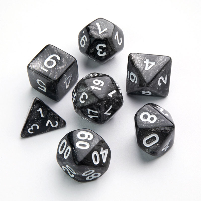 GAMEGENIC - GALAXY SERIES - MOON - RPG DICE SET