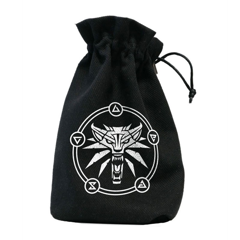 Q-WORKSHOP - THE WITCHER DICE BAG GERALT - SCHOOL OF THE WOLF