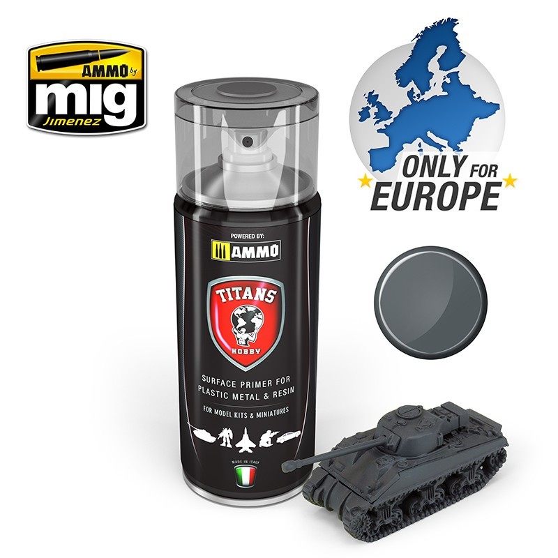 TTH112 - TITANS HOBBY - PANZERGRAU MATT PRIMER (GERMAN DARK GREY)