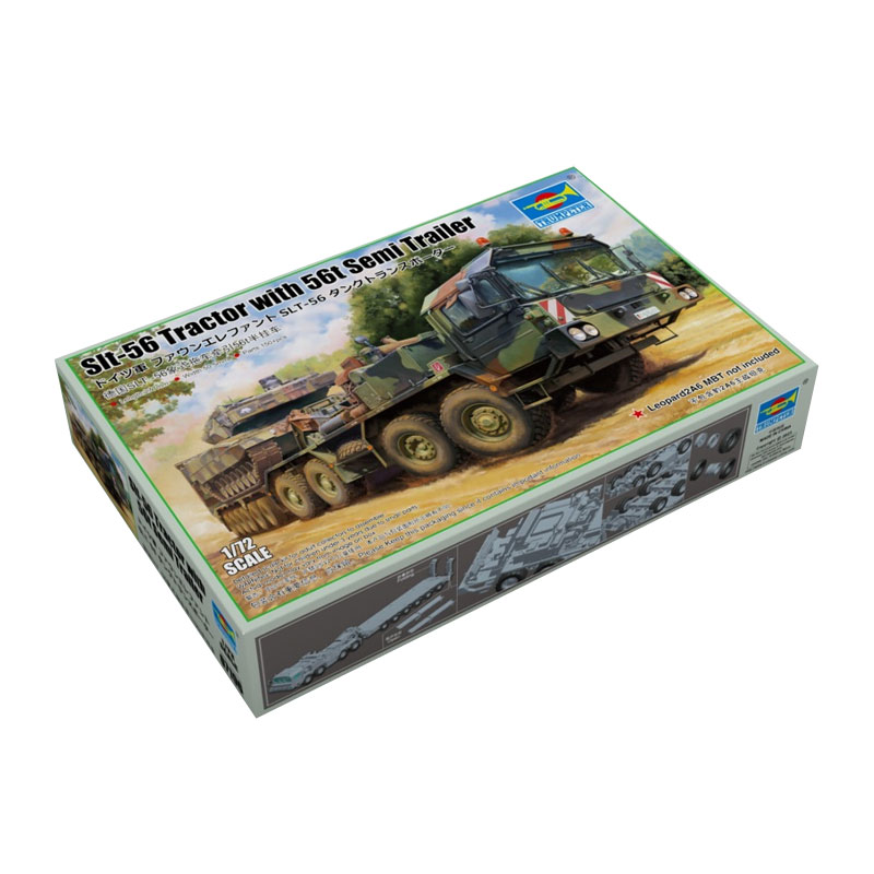 07196 - SLT-56 TRACTOR WITH 56T SEMI TRAILER 1/72