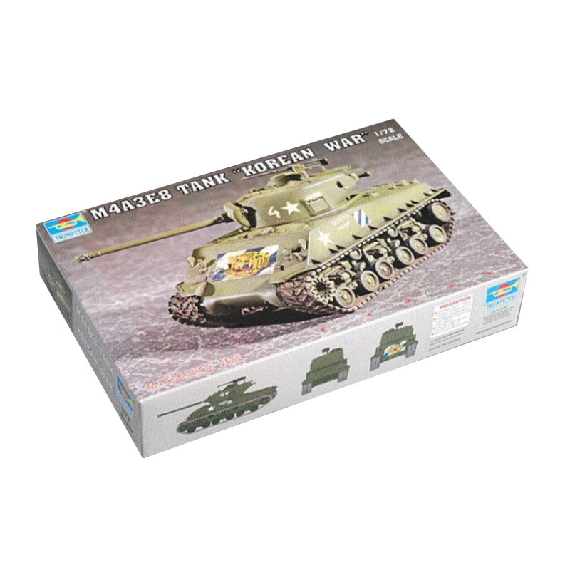 07229 - M4A3E8 TANK (T 80 TRACK) 1/72