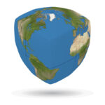 V-CUBE 2X2 PILLOW: EARTH
