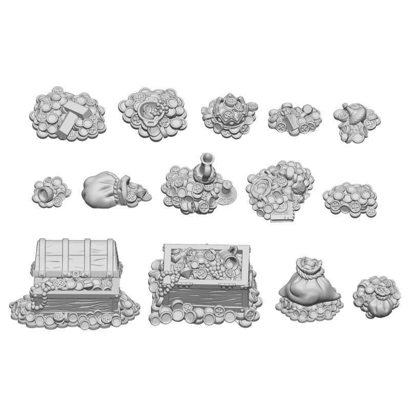 14X RESIN TREASURE PIECES