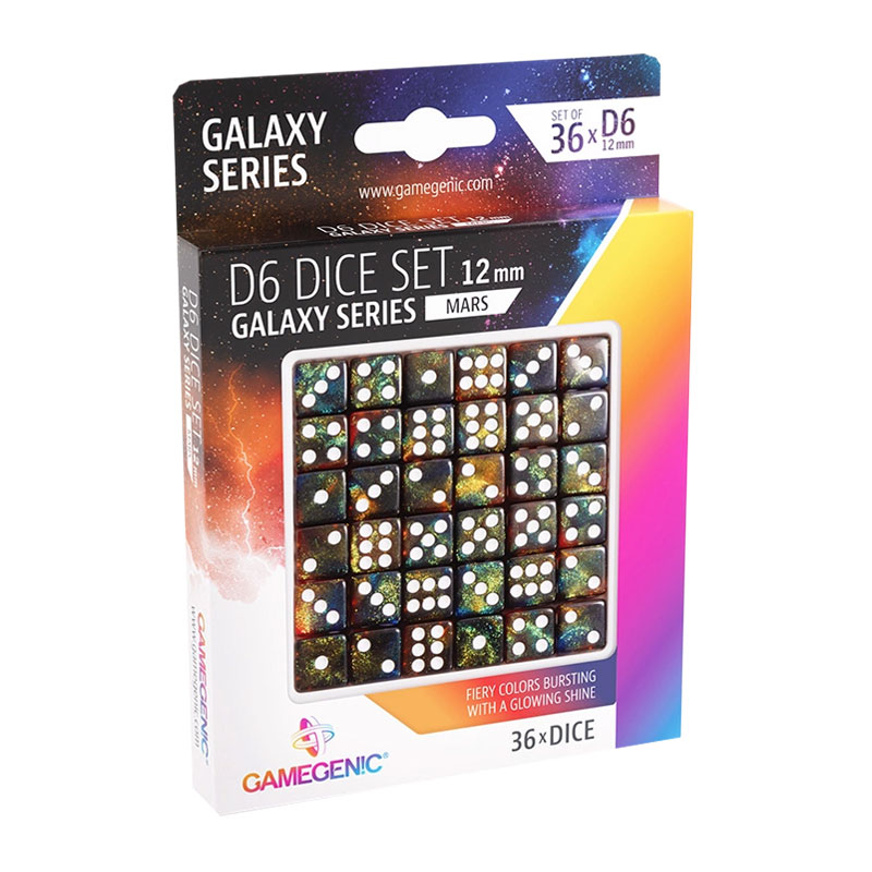 GAMEGENIC GALAXY SERIES MARS D6 DICE SET