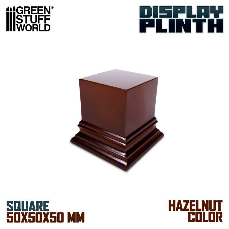 HAZELNUT DISPLAY BLOCK PLINTH 5X5CM