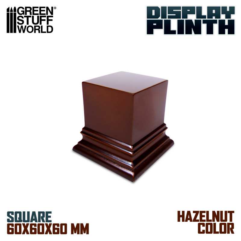 HAZELNUT DISPLAY BLOCK PLINTH 6X6CM