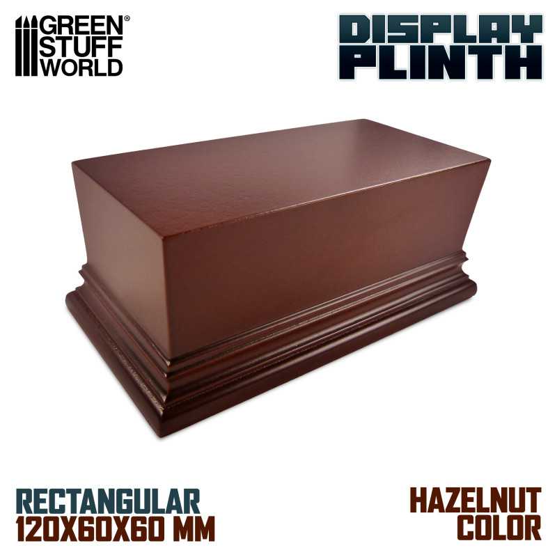 HAZELNUT RECTANGULAR DISPLAY PLINTH 12X6CM