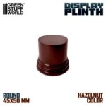 HAZELNUT ROUND DISPLAY BLOCK PLINTH 4,5CM