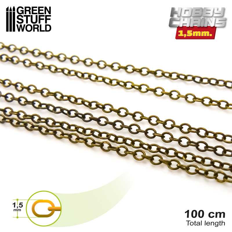 MODELLING - HOBBY CHAIN 1,5 MM BRONZE
