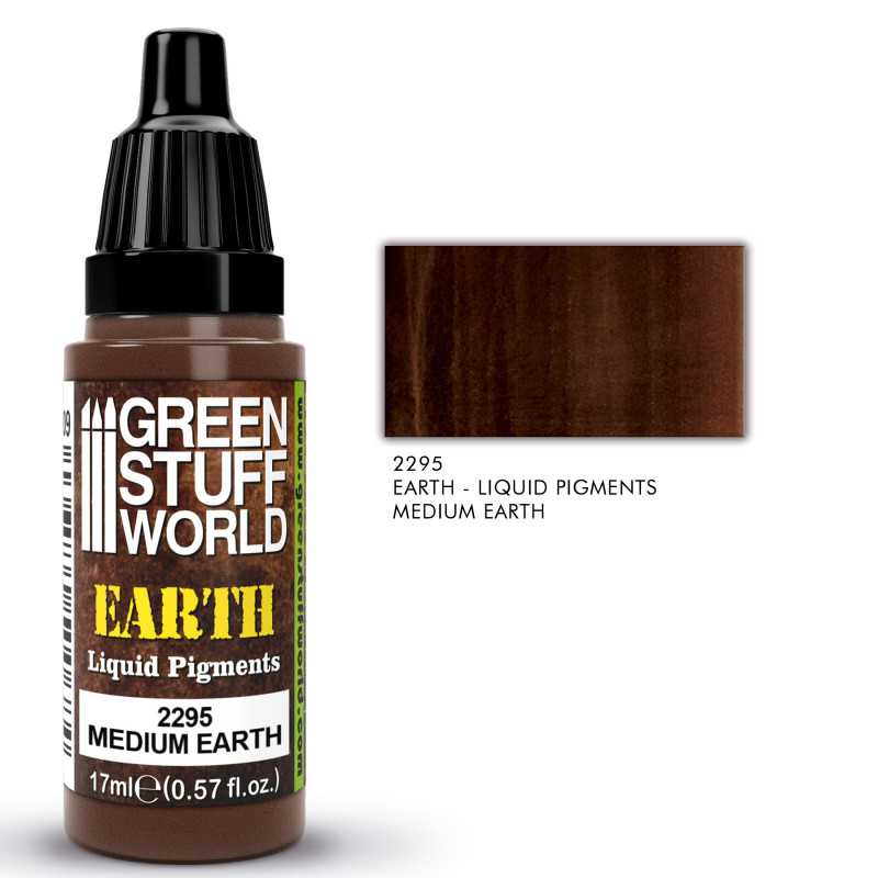 PAINT - LIQUID PIGMENTS EARTH SERIES - MEDIUM EARTH 17ML
