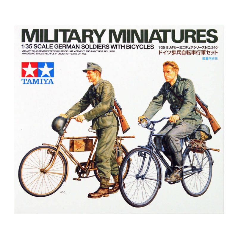 35240 - DIORAMA-SET SOILDER W/ BICYCLE 1/35