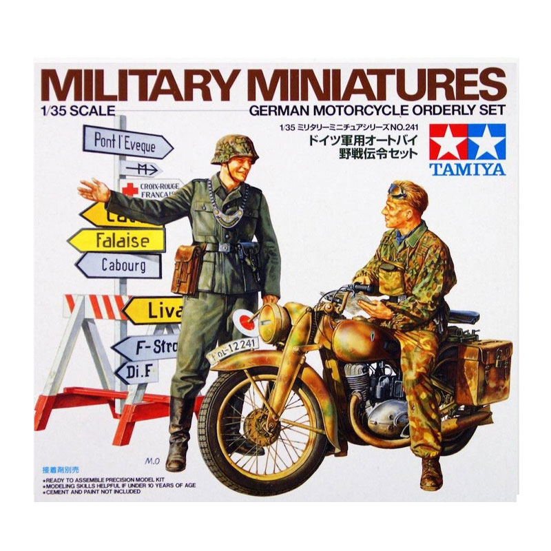 35241 - DIORAMA-SET MOTORCYCLE ORDERLY 1/35