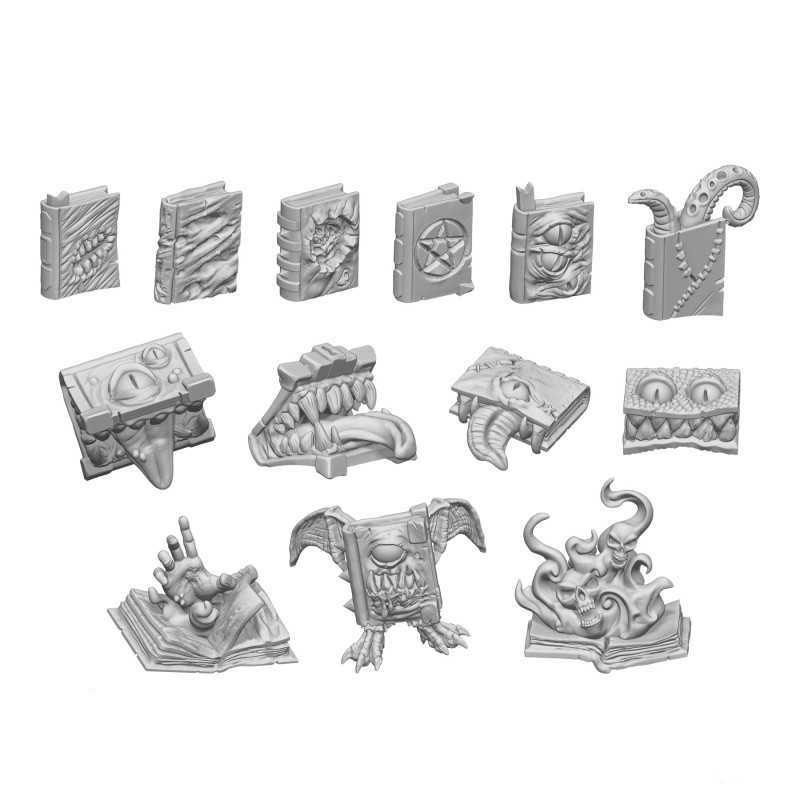 3D PRINTED - DUNGEONS & FANTASY - LIBROS MONSTRUOSOS / CURSED BOOKS