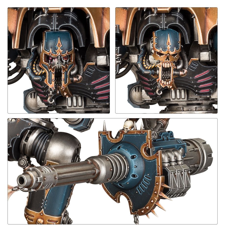 Warhammer 40K Chaos Knights – Knight Ruinator Volkite Combustor (Bits, Unassembled)