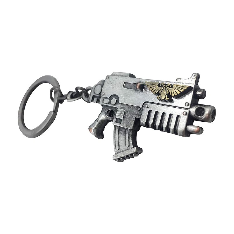 GBEYE KEYCHAIN - WARHAMMER 40K - BOLTER METALLIC FINISH