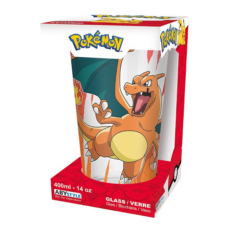 POKEMON CHARIZARD LARGE GLASS PREMIUM