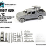 AFV: TOYOTA HILUX 1/72 WITH ROCKET SYSTEM UB-32 AND MACHINE GUN ZPU-1