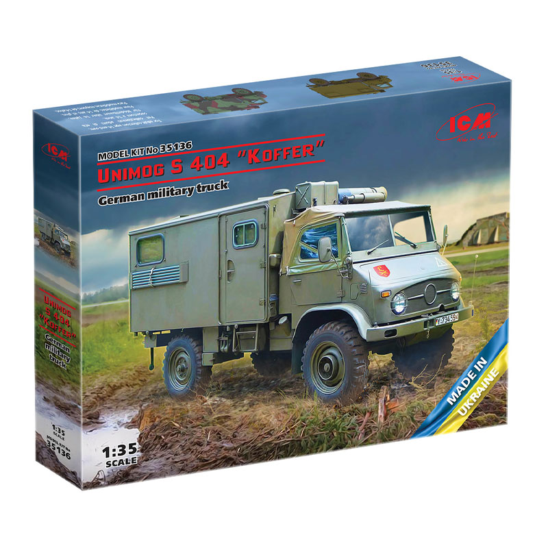 35136 - UNIMOG S 404 WITH BOX BODY,GERMAN MILITARY TRUCK 1/35