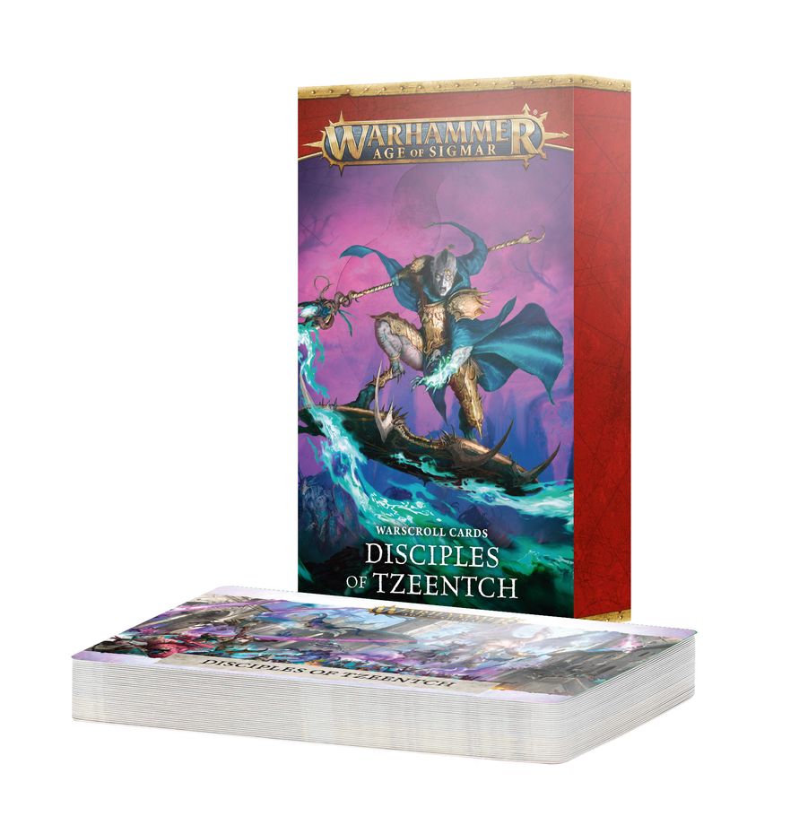 WARSCROLL CARDS: DISCIPLES TZEENTCH ENG
