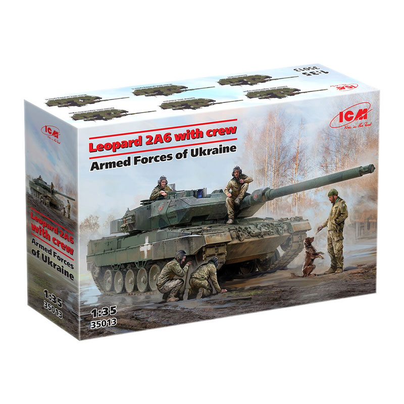 35013 - LEOPARD 2A6 OF THE ARMED FORCES OF UKRAINE WITH CREW 1/35