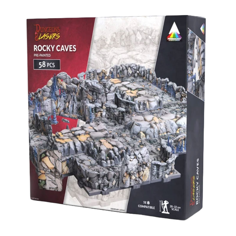 DUNGEONS & LASERS - ROCKY CAVES: PRE-PAINTED (NOVEMBER 2025)