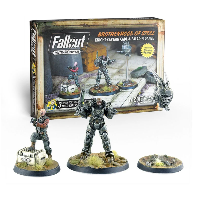 FALLOUT WASTELAND WARFARE - BROTHERHOOD OF STEEL KNIGHT-CAPTAIN CADE AND PALADIN DANSE