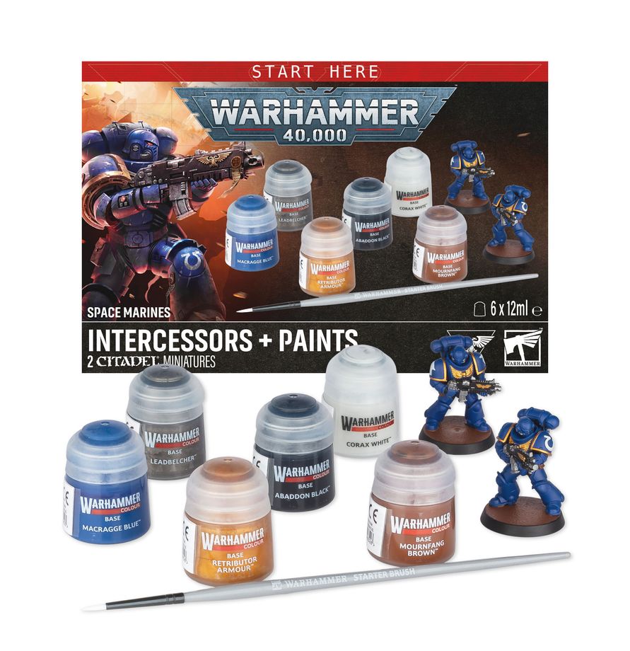 SPACE MARINES: INTERCESSORS +PAINTS